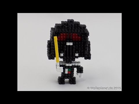 Perler Bead 3D Darth Vader