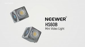 Introducing the Neewer HS60B - where "Small Light, Big Dreams" comes to life in the palm of your hand! This tiny powerhouse packs 60W of professional lighting magic into a package smaller than your coffee mug, yet delivers studio-quality illumination that will transform your content creation game. With flicker-free bi-color LEDs, 97 CRI/TLCI for true-to-life colors, and intuitive controls via the Neewer app, this mini marvel is ready to light up your creative vision whether you're shooting a wed