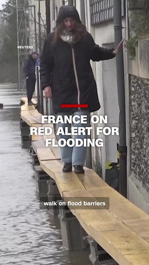 Three French regions are on high alert for flooding, as weather service Météo-France declared a red alert, its highest warning. Parts of the Seine in Paris were closed to the public as waters rise, with more rain expected in the coming days.
