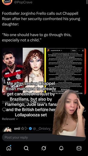 oh girl #chappellroan #flamengo #brasil #lollapalooza #flamengosempre | Jude Law