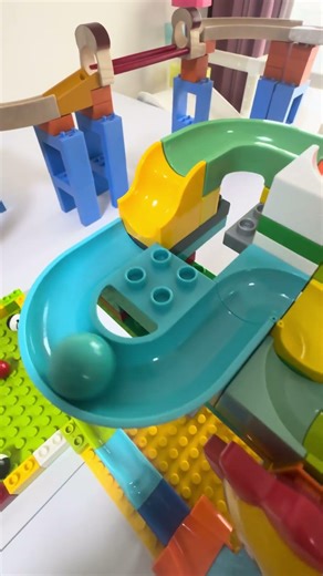 Marble Run ☆ Block Coaster Wave Course