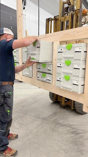 Second type of ​⁠‪@festool-canada‬ systainer drawer organizing rails. These ones stay fixed 👍