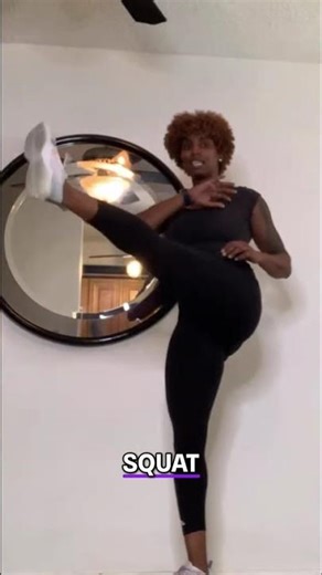 Squat Front Kick: Easy Exercise to a Healthier You! #shorts