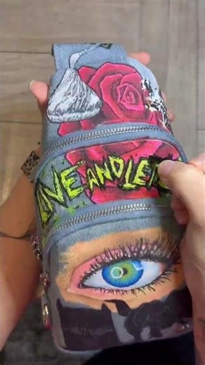 Drawing Graffiti Style Lettering on Denim