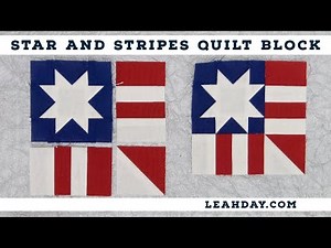 Piece a Star and Stripes Quilt Block - Mini Block Monday #22