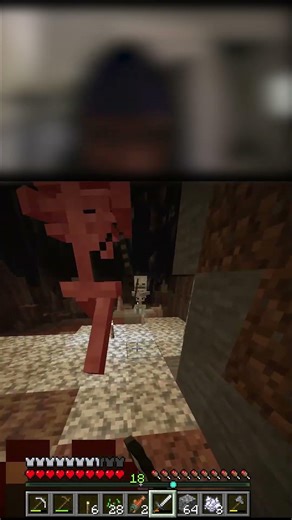 POV: YOU HAVE 0 SKILL SO YOU 3RD PARTY 😭 #minecraft #java #gaming #shorts