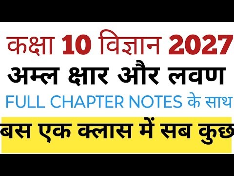 Class 10 chapter 2 chemistry notes 