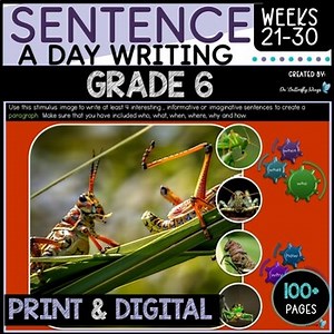 Sentence Writing Grade 6  Weeks 21 to 30