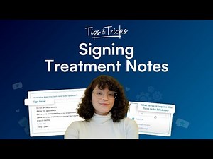 Signing treatment notes ✍️