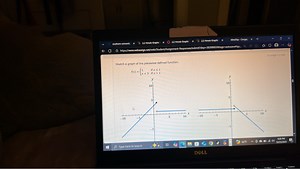 Sketch a graph of the piecewise-defined function.f(x) =   { ... | Filo