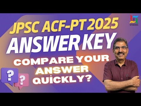 Answer Key | JPSC ACF PT 2025 | Spardha