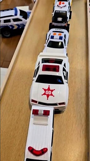 パトカー逆走!!穴から出ろ #おもちゃ