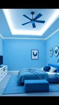 Beautiful Blue Bedroom 🛏️ Modern Luxury Inspiration
