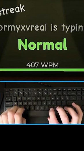 He was FURIOUS over 407 WPM 😡