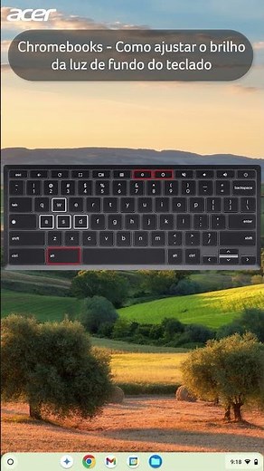 Chromebooks - Como ajustar o brilho da luz de fundo do teclado