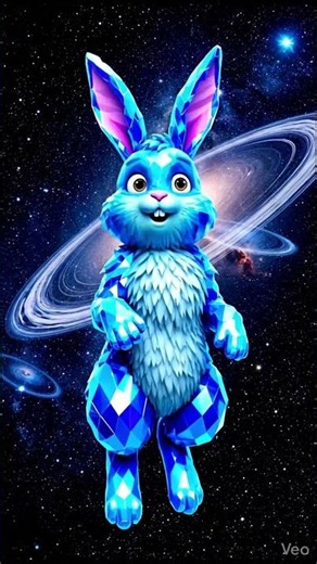 Cosmic Bunny Creator at Work 🐰💎 #animation #art #viral