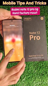 Redmi note 12 Pro 5g Hard Reset Factory Reset Without Password 🔑 #mobiletips #MobileTech #viralreelsシ #viralvideoシ #fbreelsfypシ゚viralfbreelsfypシ゚viral | B S Technical Mobile