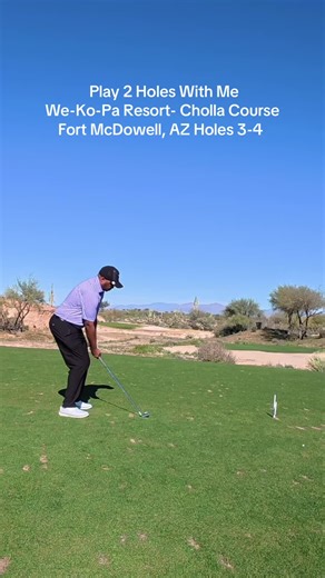 Play 2 Holes With Me at We-Ko-Pa Resort- Cholla Course in @Wekopa Fort McDowell, AZ Holes 3-4 #golftrip #creatorsearchinsights This video contains music from Shutterstock, licensed by Splice video editing app.