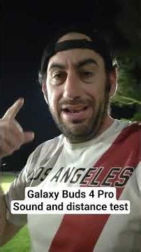 @Samsung #galaxybuds4pro #sound and #distance #test #quality #headphones #earbuds #short #review
