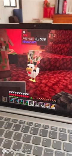 666，小僵尸猪人骑小鸡 #我的世界 #游戏 #minectaft #java #离谱