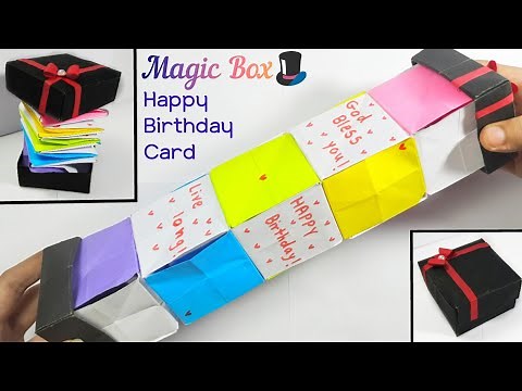 Magic Box | DIY Origami Box Card | Happy Birthday Card | Spiral Cube