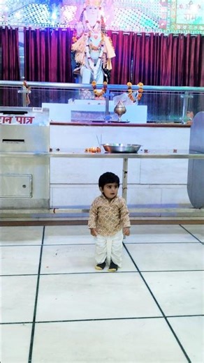 So Cute Baby Boy Enjoy in Temple 💖 #shorts #cutebaby