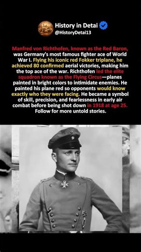 The Fighter Pilot Who Painted His Plane Red to Taunt Enemies