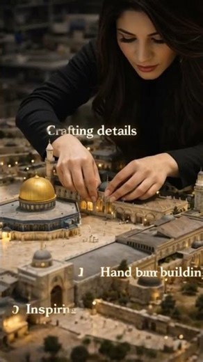 Building a Miniature Holy City | Tiny World Handcrafted Diorama#shorts #ytshorts