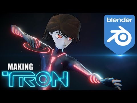 Making Tron characters in Blender