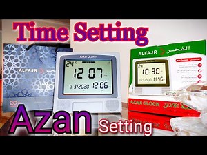 Alfajr wall clock Full video (CW:05) Time & Azan Settings Prayer times in Thiruvananthapuram