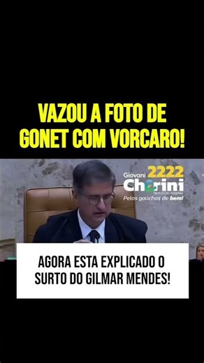 Agora está explicado o surto de Gilmar Mendes para defender Gonet e atacar Mendonça.