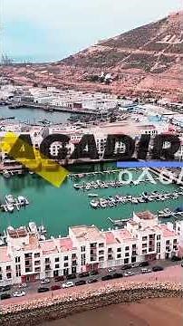 Captivating Aerial Views of Agadir's Surfing Capital, Taghazout by drone #المغرب #درون #imsouane