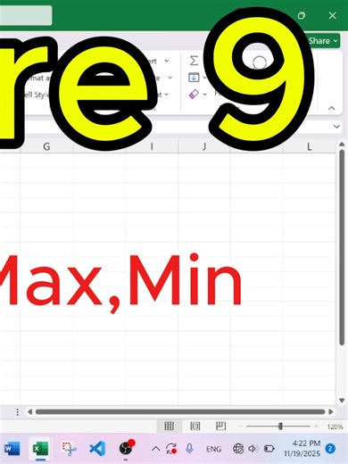MS Excel Lecture 9 Use of Sum, Count, mAx, Min, Product and Average. #viral #excel #msoffice #videolectureclass @khanuser1818 @amsalkhan350