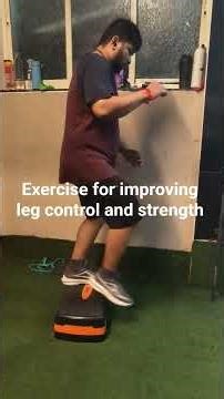 leg control and strengthening exercises at home or gym in paralisis
