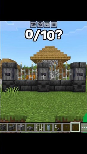 I Built the Coolest Fence Design in Minecraft! 🏰🔥 #shorts