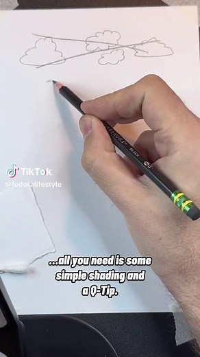 How to draw clouds. Part 2. Please follow! #fyp #foryou #foryoupage #art #creative #viral #howtodraw #artlessons #arttutorial #drawing #shading #clouds #drawingtutorial