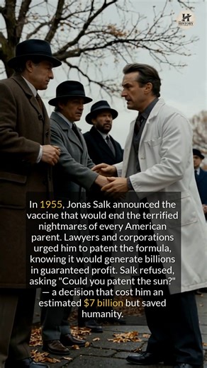 He gave away a fortune to ensure your grandparents could walk. #history #JonasSalk #medicalhistory | The History Page