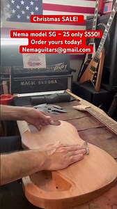 Sanding a new custom build -- CHRISTMAS SALE -- ALL MODELS ONLY $550! #customguitars