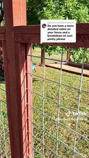 Replying to @cussinirish Our garden/deer fence details 🦌 #diy #diyproject #deerfence #gardenfence #garden #gardening #gardensoftiktok #gardentok #farmlife #homestead #gardendesign #fencebuild #fence #countrylife