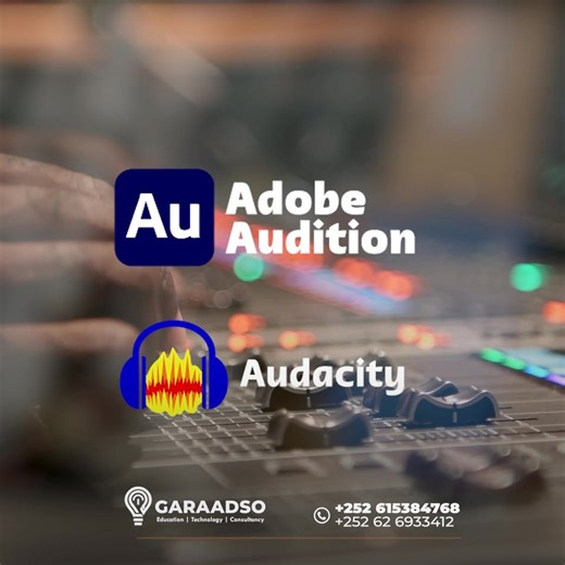 Course-ka cusub ee Audio production Waa course online ah oo si gaar ah loogu baranayo qaabab-ka Kala duwan ee codadka loo duubo loona editing gareeyo course kaan gudahiisa waxaa lagu baran doonaa labada barnaamij ee codadka lagu duubo ee Kala ah Adobe audition iyo Audacity Waxaa kaloo lagu baran doonaa sida loo qoro loona duubo script-tiyada (sheekooyin Ka muuqaalada) Iskawaan gali website-keena👇 https://aqoondarsi.com/ Sida aad isaga diwaan galinkarto aqoon darsi👇 https://youtu.be/8B0-Lz3OzxA
