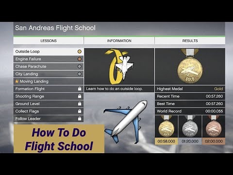How To Do Flight School (GTA V San Andreas Flight School)