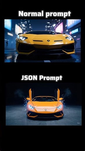 Json prompte vs normal prompt #shorts