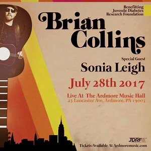 Do not miss this incredible show at the The Ardmore Music Hall with Brian Collins and Sonia Leigh in Philly on July 28th! Tickets are going fast so get yours TODAY! Ticket Link: http://ticketf.ly/2pWxhNz #ardmore #officialbcb #sonialeigh #singersongwriter #taylorguitars #leeoskarharmonicas | Brian Collins