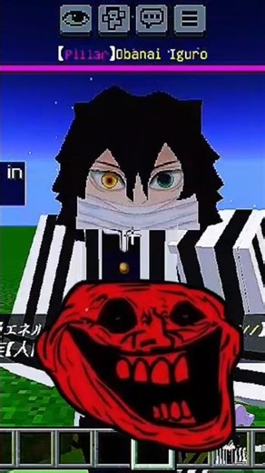 THE‼️BEST🔥Akaza❄️ vs OBANAI🐍 DEMON‼️SLAYER🔥ADDON MOD💯FOR MINECRAFT 1.21.100💯🔥‼️ #minecraft #shorts