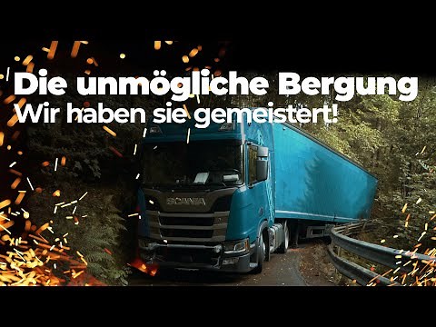 LKW Bergung vor 35m tiefem Abhang | BlackBullsPassau