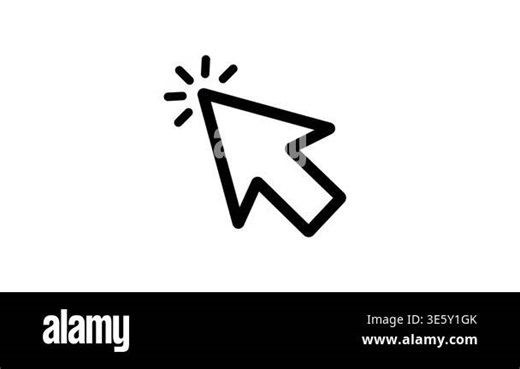 arrow cursor icon. vector illustration Stock Video Footage - Alamy