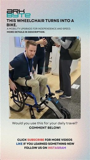 THIS WHEELCHAIR TURNS INTO A BIKE
