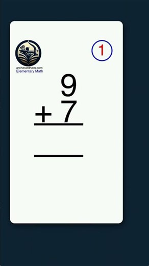 9 + 7 = ? (9 plus 7) — Can you solve this before the screen does?