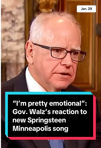 Governor Walz Reacts to Bruce Springsteen's New Song