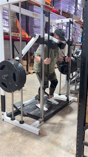 Haven’t refurbed this beaut yet (will be awesome in red 🤩) but it’s been fun throwing it into the mix every so often in the warehouse. 4 plates per side for 15 is my current PR but I have my eyes on 20. Been lucky enough to find another one of these which is on the way so we can put it in two of our gyms. Just need to decide which ones 🤔and where it will fit lol. Not everyone will love this piece but I have been enjoying it very much. . #crushit | Doug Miller Natural Pro